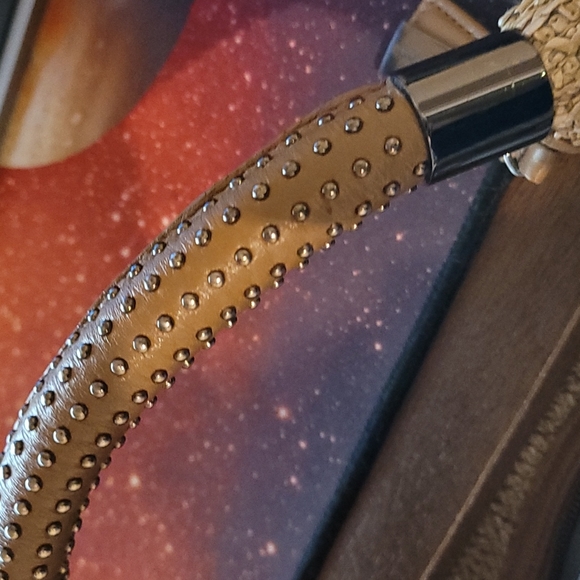 Kenneth Cole New York No Slouch Hobo NATURAL BLACK SANDSTONE - Picture 7 of 11